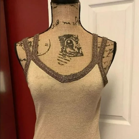 Cato metallic knit tank top sweater size small - Picture 5 of 7